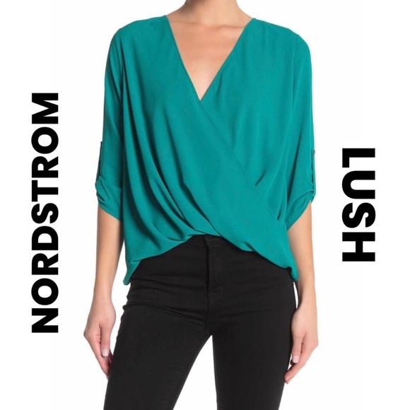 Lush Tops - 🔥SOLD🔥Nordstrom Lush | Wrap V-Neck Top